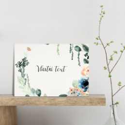 Se svatební univerzální kartou zvítězíte nad chaosem. - Watercolor floral